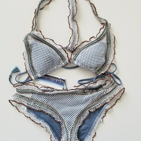 Isabella Rose Crochet Trim Bikini Top - Picture 4 of 4